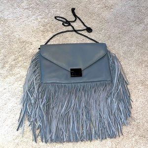 Loeffler Randall fringe grey bag